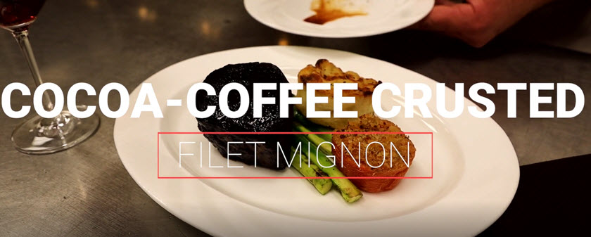 Cocoa-Coffee Crusted Filet Mignon
