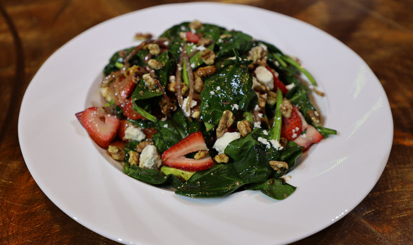Strawberry Spinach Salad on Cooking Creations 